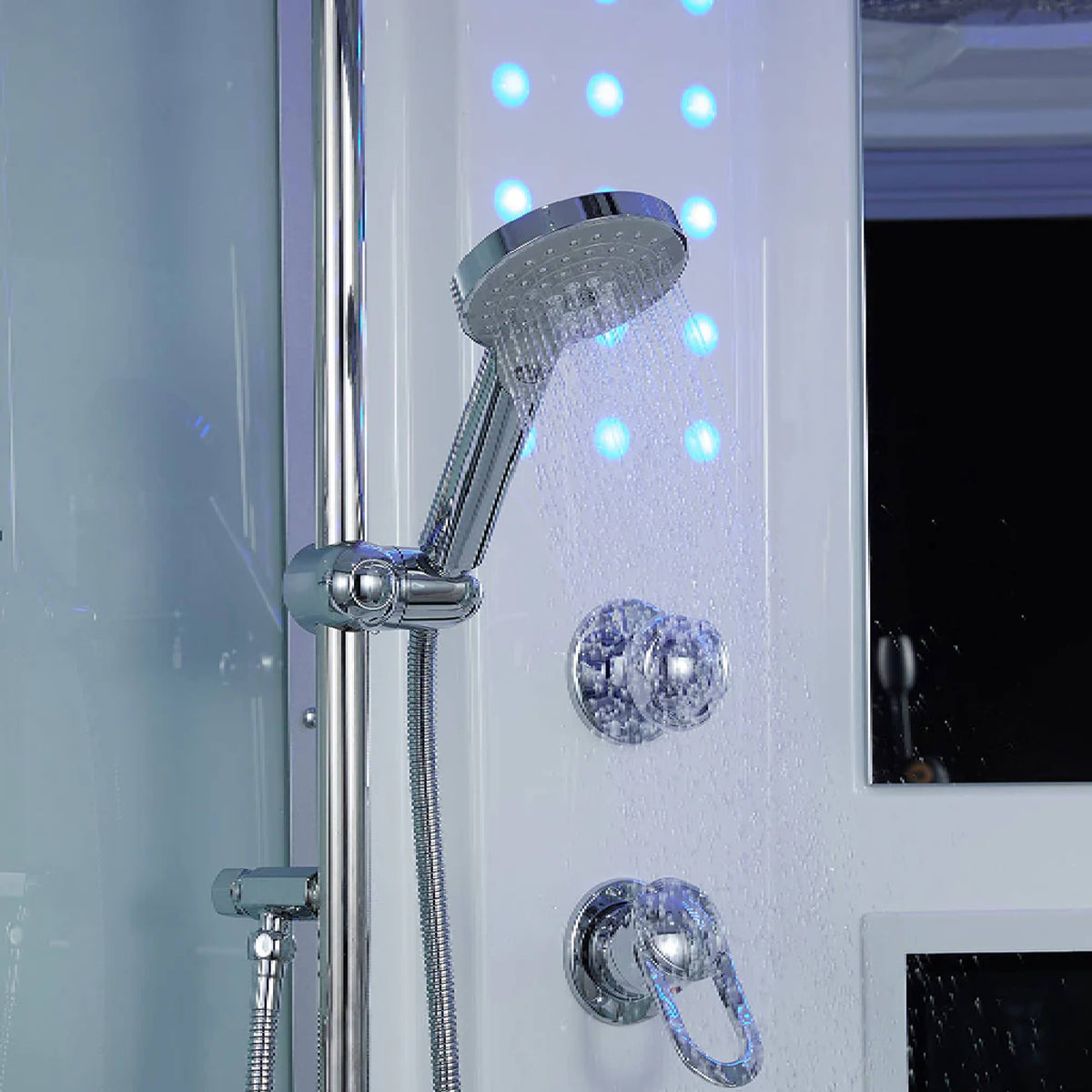 Maya Bath Platinum Superior Steam Shower With Foot Massager