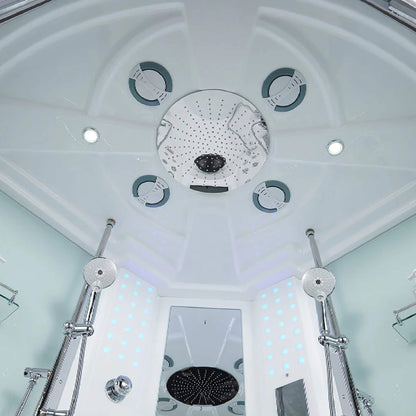 Maya Bath Platinum Superior Steam Shower With Foot Massager