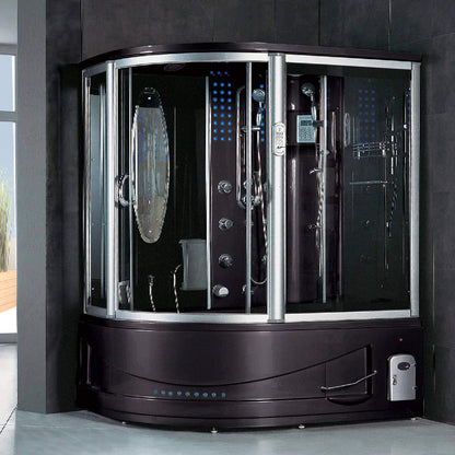 Maya Bath Siena Steam Shower With 10 Acupuncture Jets
