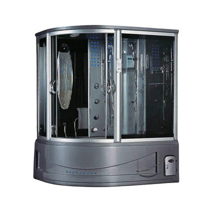 Maya Bath Siena Steam Shower With 10 Acupuncture Jets