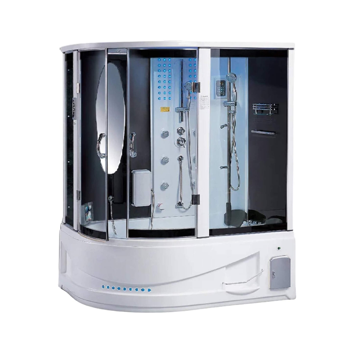 Maya Bath Siena Steam Shower With 10 Acupuncture Jets