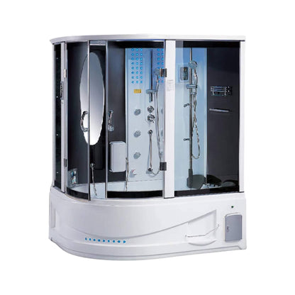 Maya Bath Siena Steam Shower With 10 Acupuncture Jets