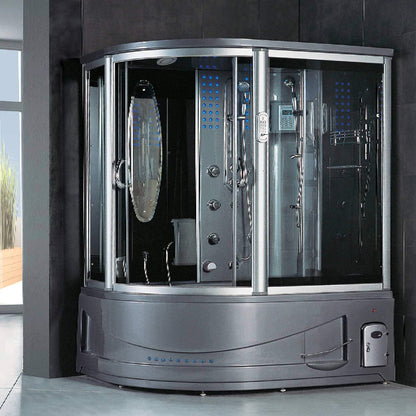 Maya Bath Siena Steam Shower With 10 Acupuncture Jets