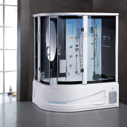 Maya Bath Siena Steam Shower With 10 Acupuncture Jets
