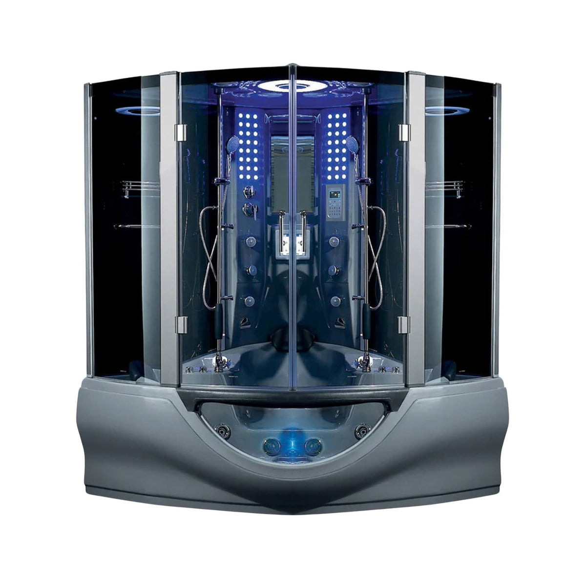 Maya Bath Valencia Steam Shower Massage Bathtub With LCD TV