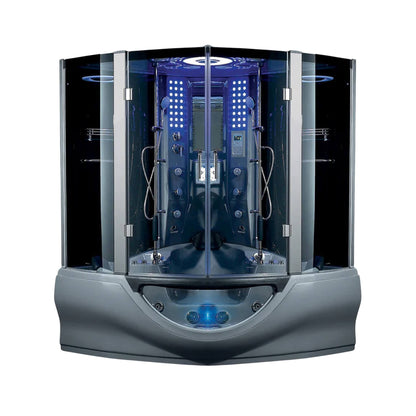 Maya Bath Valencia Steam Shower Massage Bathtub With LCD TV