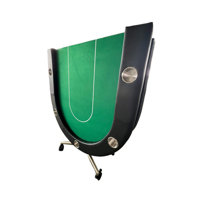 Premium 94-Inch Foldable 10-Player Poker Table With Wheels