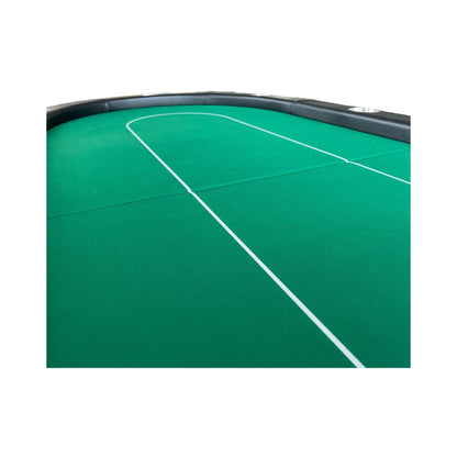 Premium 94-Inch Foldable 10-Player Poker Table With Wheels