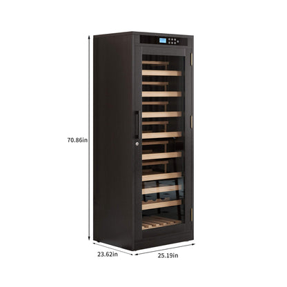 Nuvia 102-Bottle Smart Temperature-Controlled Multi-Tier Wine Cabinet For Home And Bar