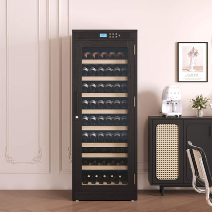 Nuvia 102-Bottle Smart Temperature-Controlled Multi-Tier Wine Cabinet For Home And Bar