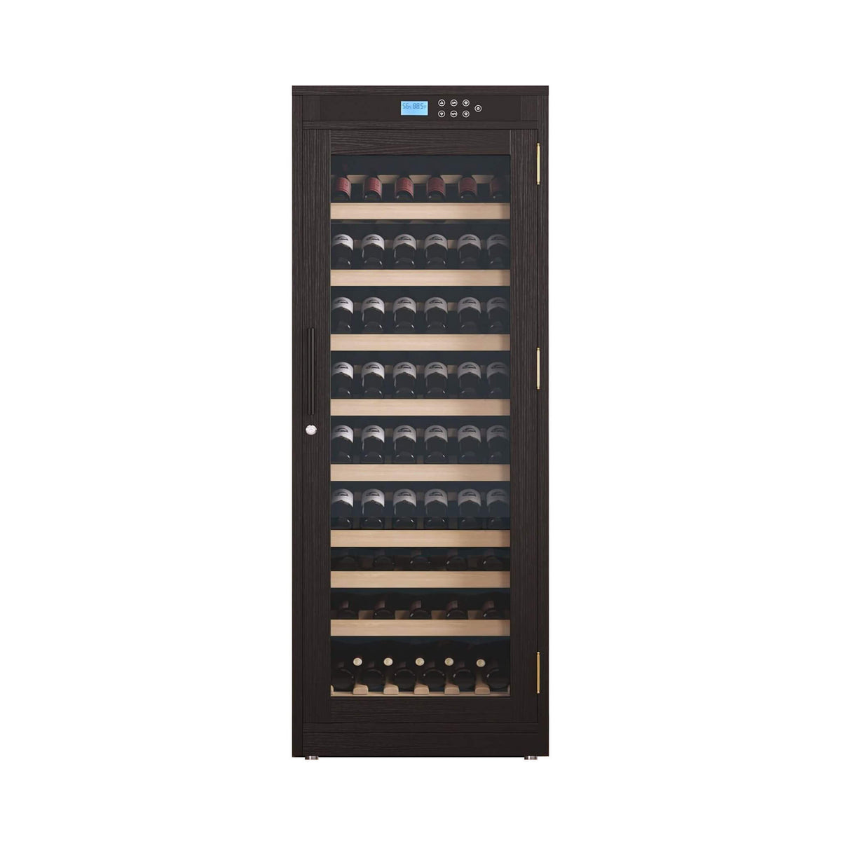 Nuvia 102-Bottle Smart Temperature-Controlled Multi-Tier Wine Cabinet For Home And Bar