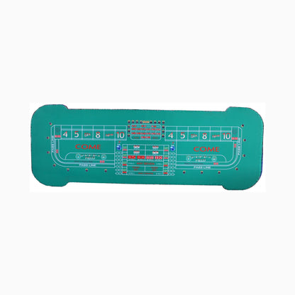 Professional 12FT Craps Table With Full Drink Rail And Padded Rim Cover