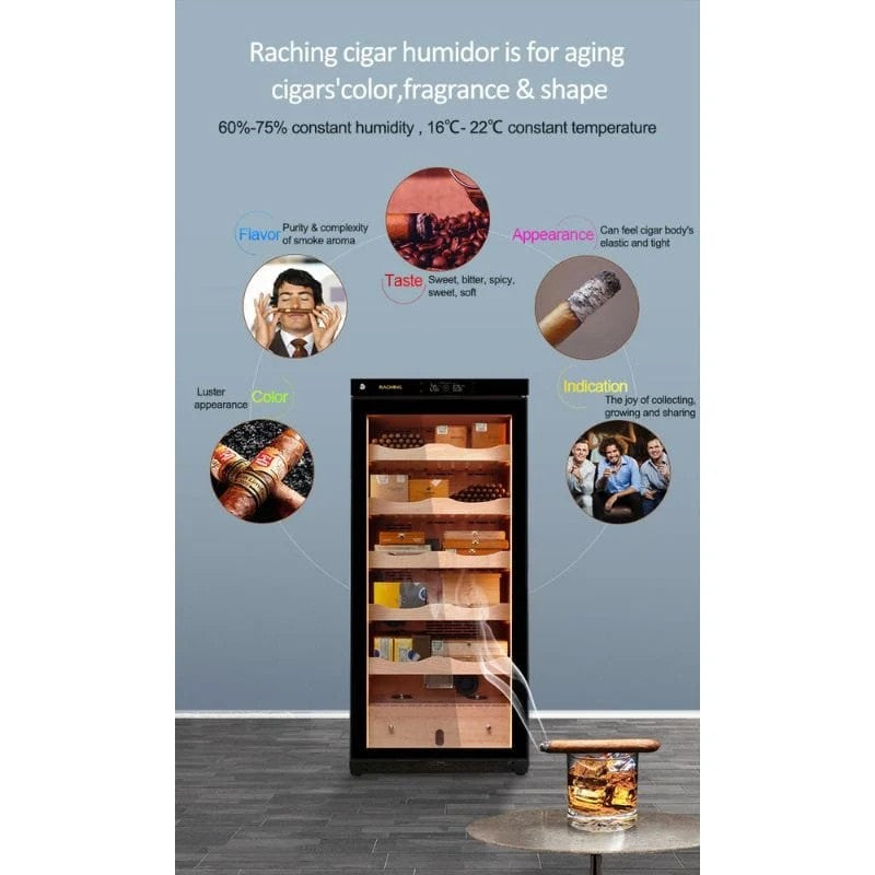 C230A Raching Electronic Cigar Humidor Cabinet | 900 Cigars