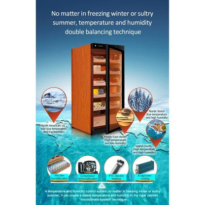 C230A Raching Electronic Cigar Humidor Cabinet | 900 Cigars