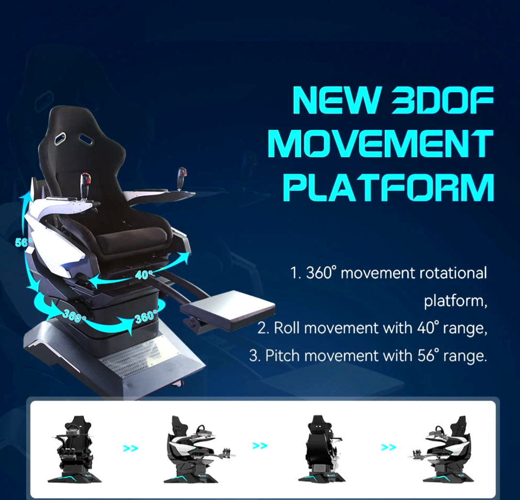 YHY Virtual Reality Game 9D Racing & Flight Simulator