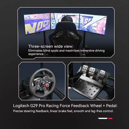 YHY Racing Cockpit Simulator Full Racing Movement