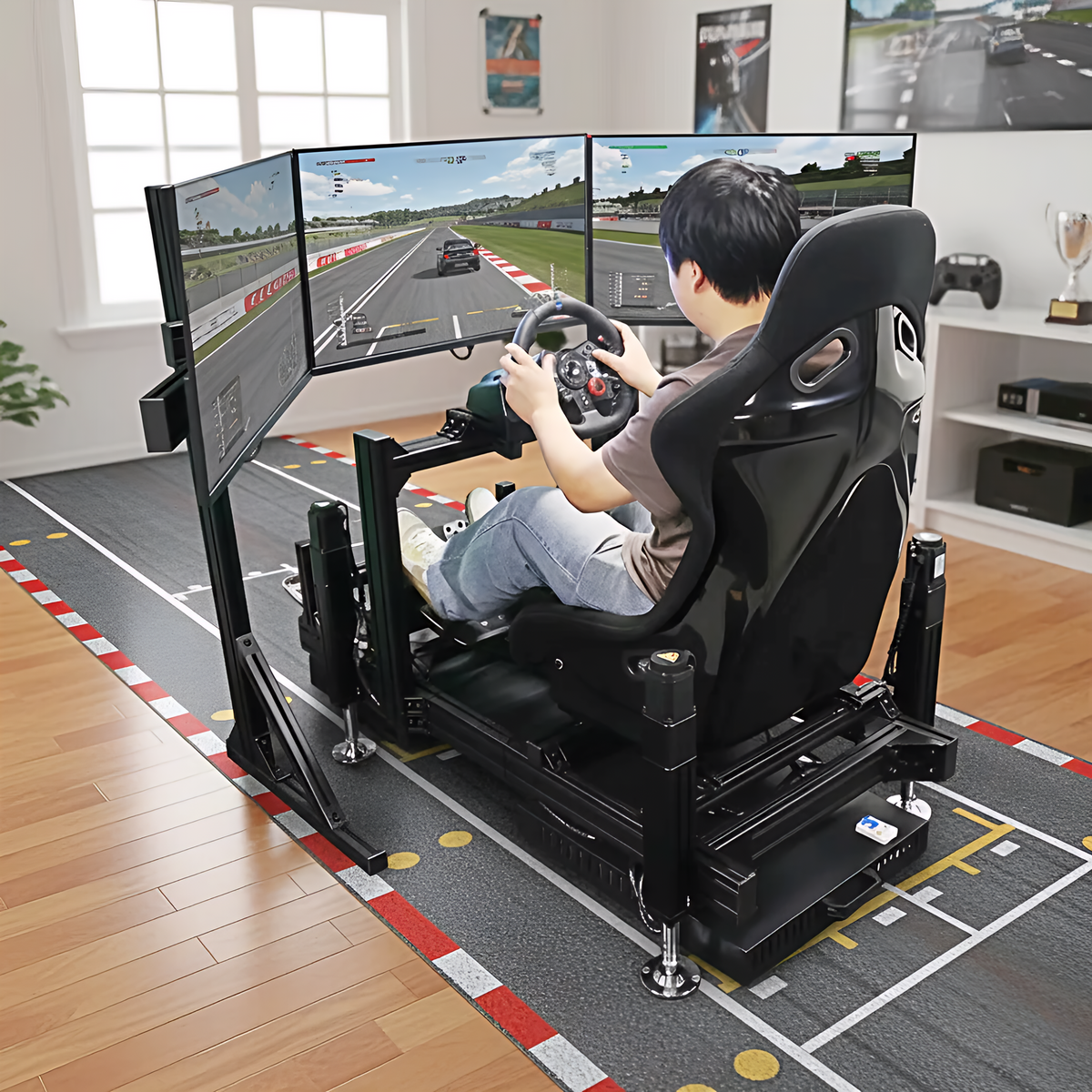 YHY Racing Cockpit Simulator Full Racing Movement