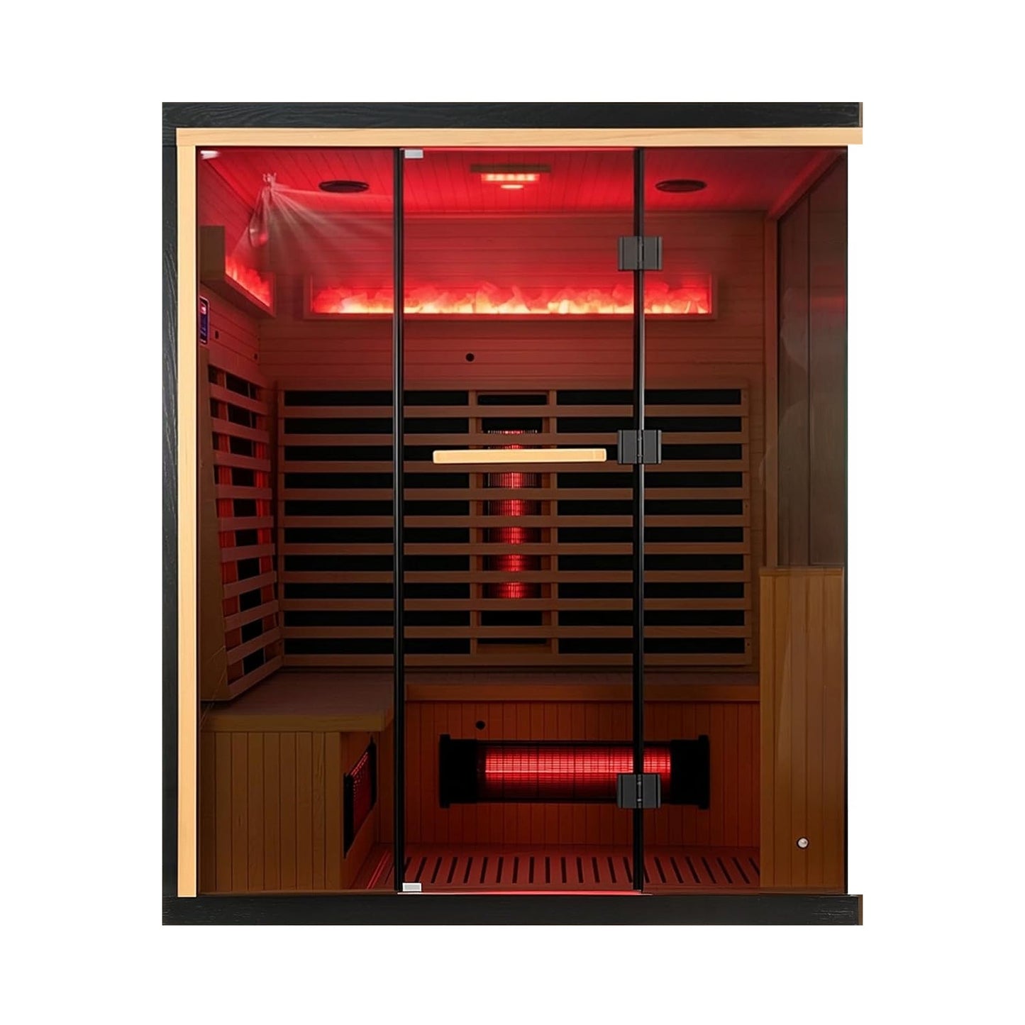 Rövia Ember 4-Person Full-Spectrum Infrared Sauna With Himalayan Salt Panels [Made-To-Order]