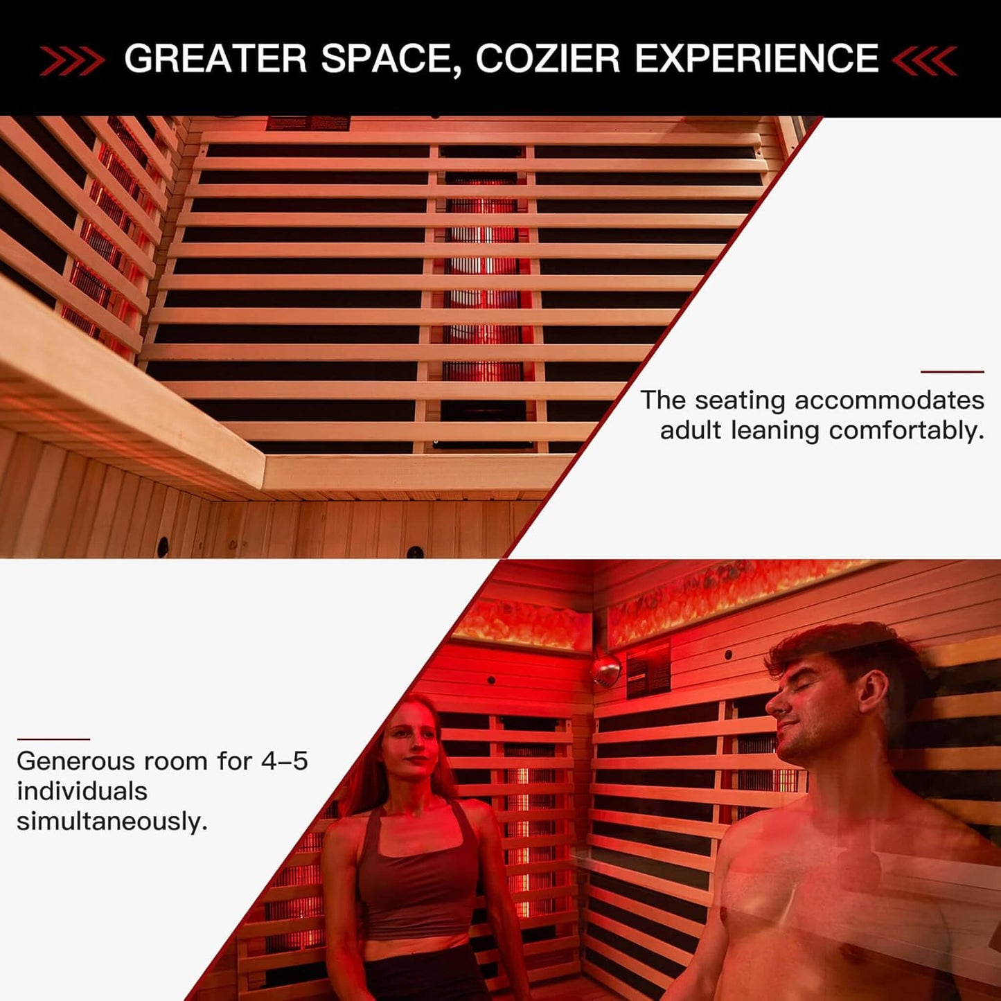 Rövia Ember 4-Person Full-Spectrum Infrared Sauna With Himalayan Salt Panels [Made-To-Order]