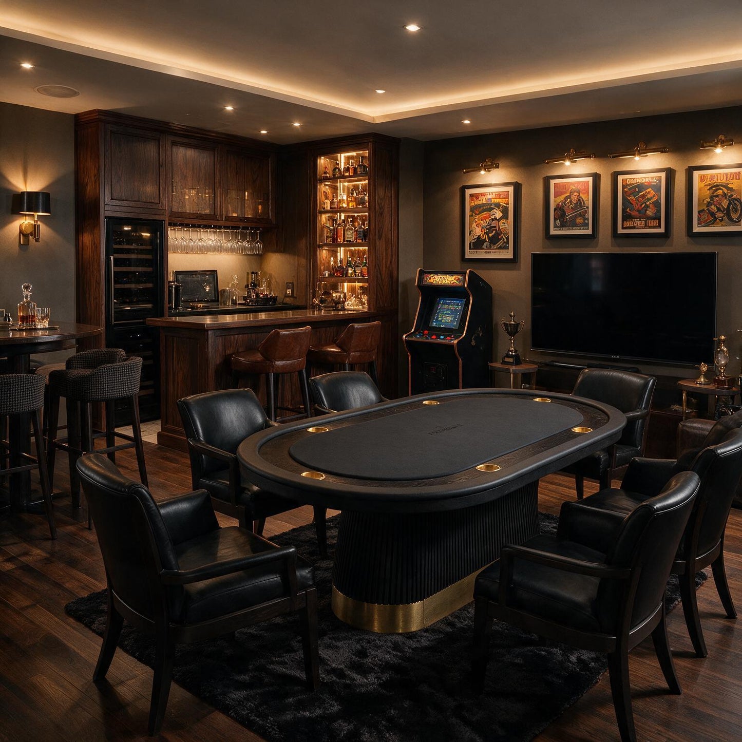 Prohibition Series Texas Hold'em Table Black