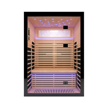 Thermora Vapor Luxury 2-Person Canadian Hemlock Wood Far Infrared Home Sauna
