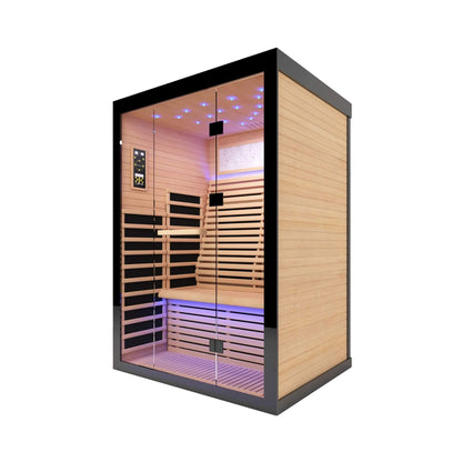 Thermora Vapor Luxury 2-Person Canadian Hemlock Wood Far Infrared Home Sauna