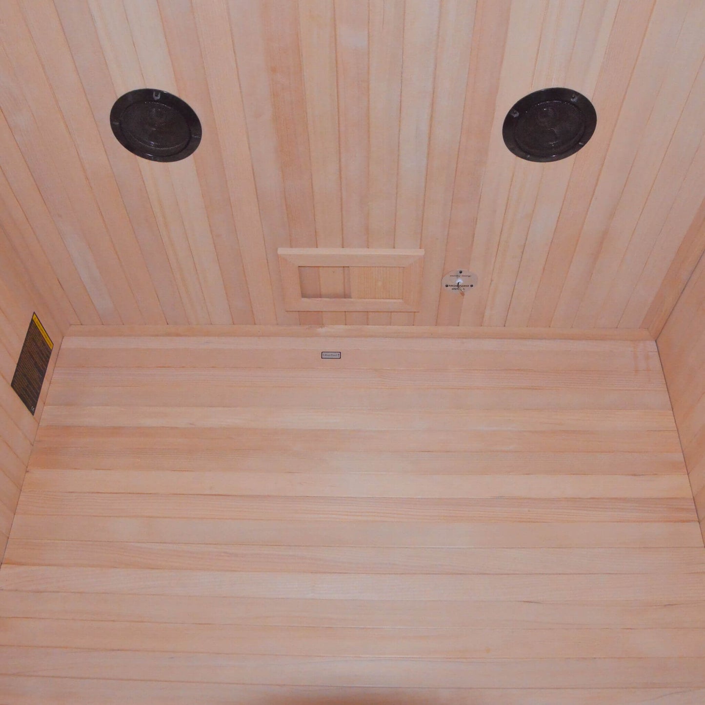 Thermora Alpine Premium 2-Person 3KW Hemlock Wood Sauna With LED Wall Light