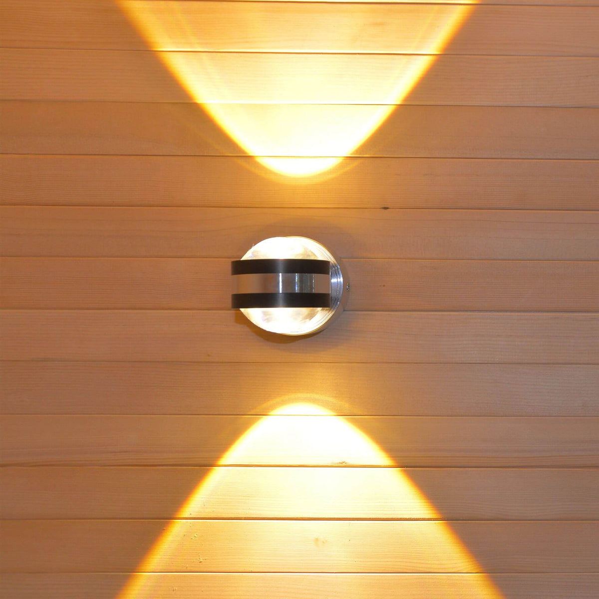 Thermora Alpine Premium 2-Person 3KW Hemlock Wood Sauna With LED Wall Light