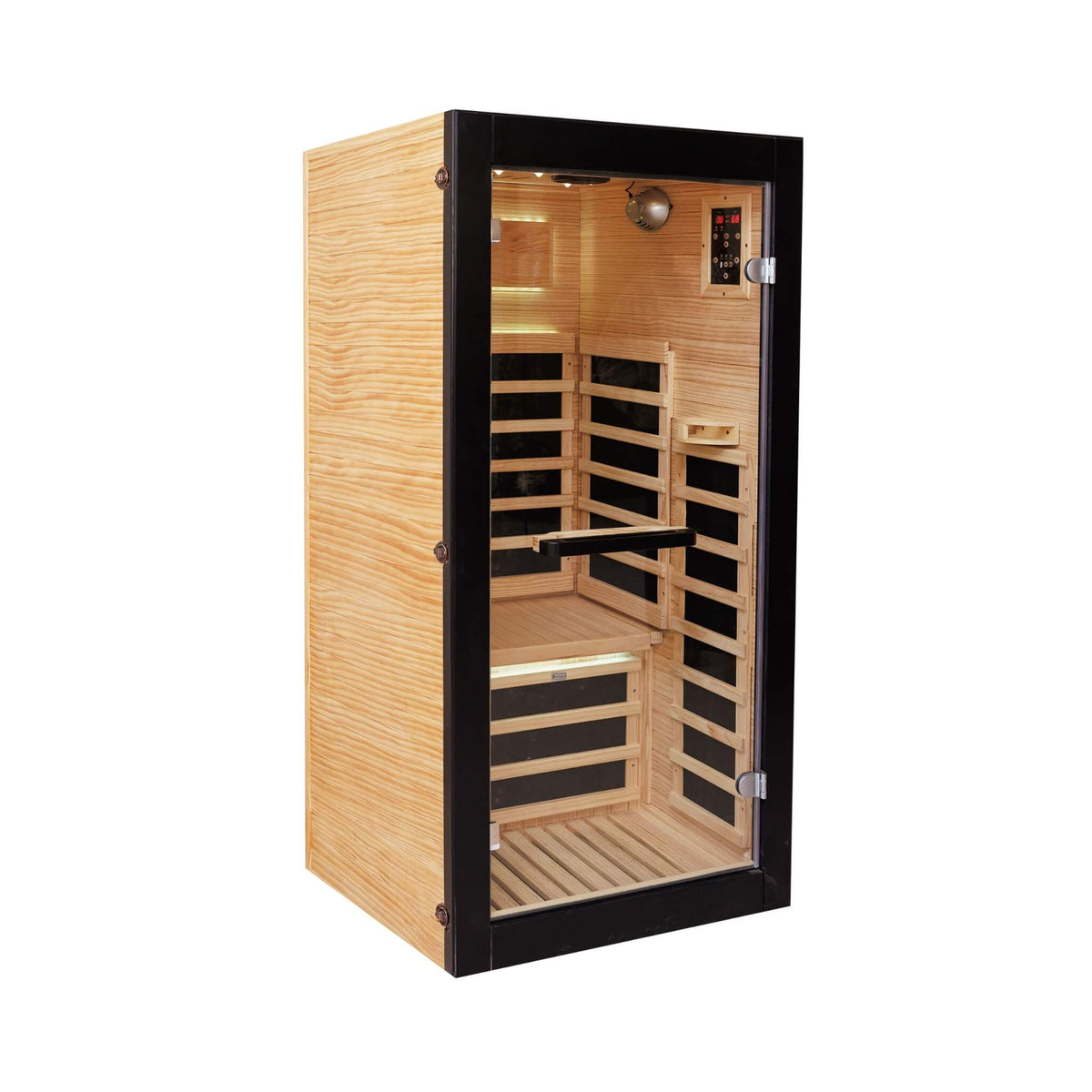 Thermora Solara Single-Person Chilean Pine Infrared Sauna Cabin