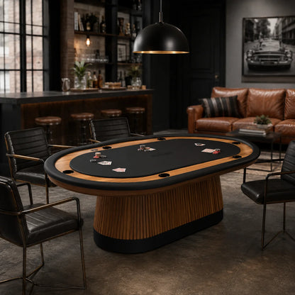 Prohibition Series Texas Hold'em Table Walnut