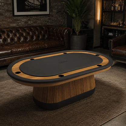 Prohibition Series Texas Hold'em Table Walnut