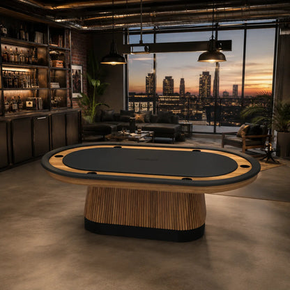 Prohibition Series Texas Hold'em Table Walnut