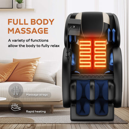 Airvana Sovereign Zero-Gravity Massage Chair With Six Massage Rollers