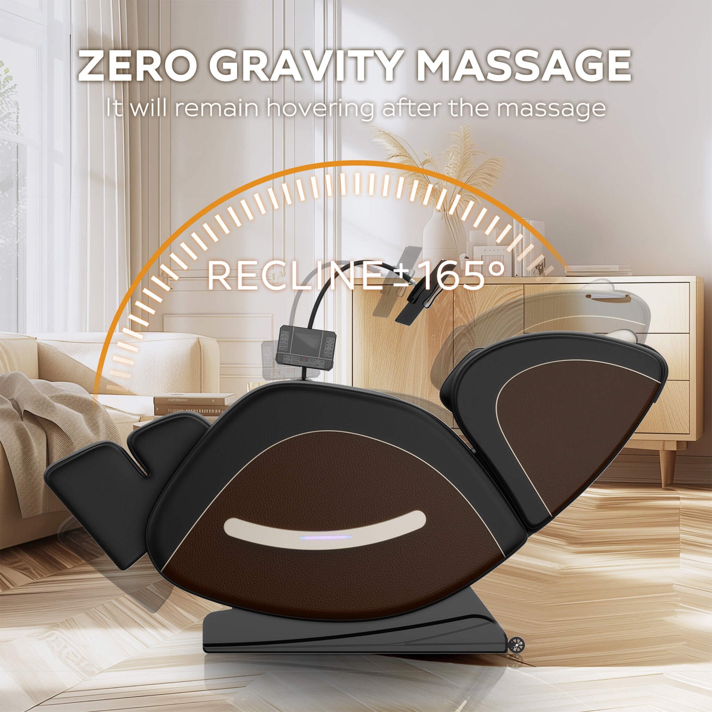 Airvana Sovereign Zero-Gravity Massage Chair With Six Massage Rollers