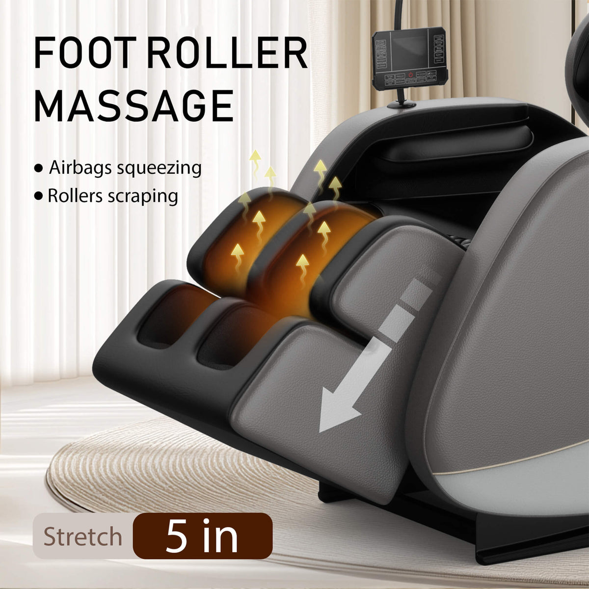 Airvana Opulence Zero-Gravity Massage Recliner Chair With Bluetooth Audio