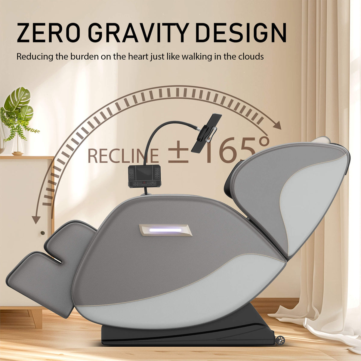 Airvana Opulence Zero-Gravity Massage Recliner Chair With Bluetooth Audio